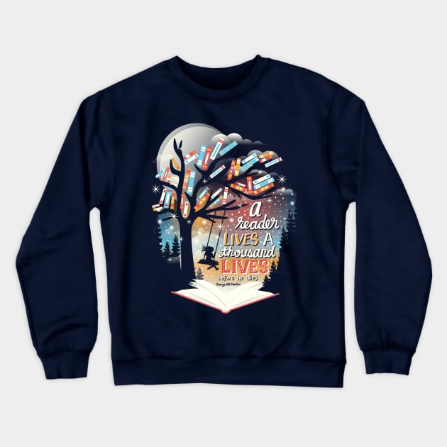 Thousand lives Crewneck Sweatshirt by risarodil